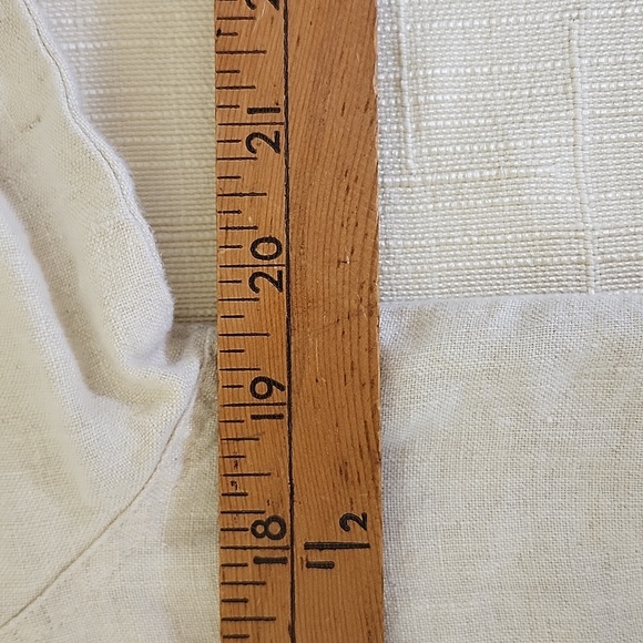 Madison & Max Women's Classic 100% Linen Beige Long Sleeve Button Down Blouse - Picture 10 of 13